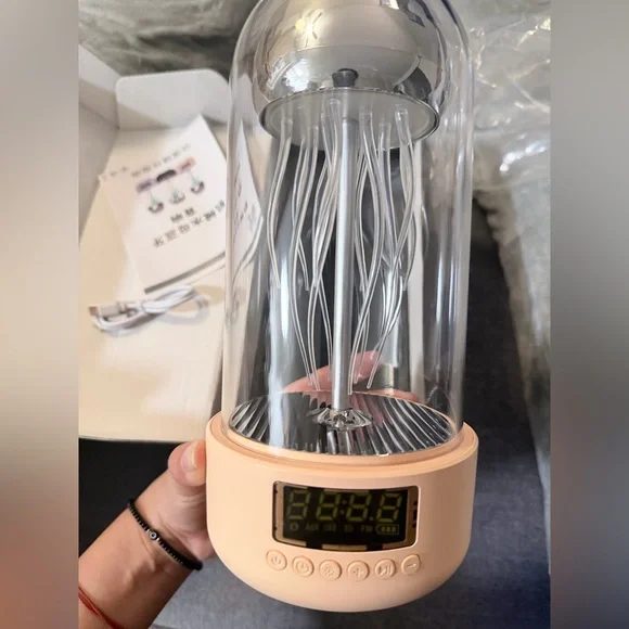 Motion Jellyfish Bluetooth speaker Clock with Colorful Light Display - Picture 8 of 16